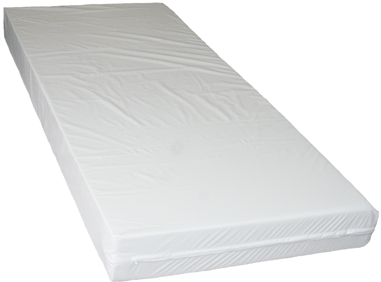 Photo du matelas Collectivités en housse PVC M1 blanche