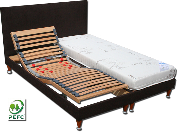 Photo du sommier Tête et pieds relevables Châtel Plus